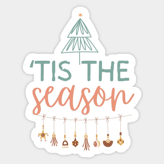 Christmas Tis The Season Sticker by Teewyld